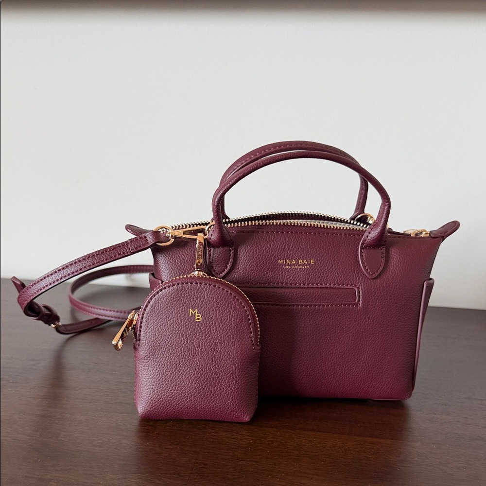 Mina Baie Emmy Vegan Micro Purse and Clip Pouch